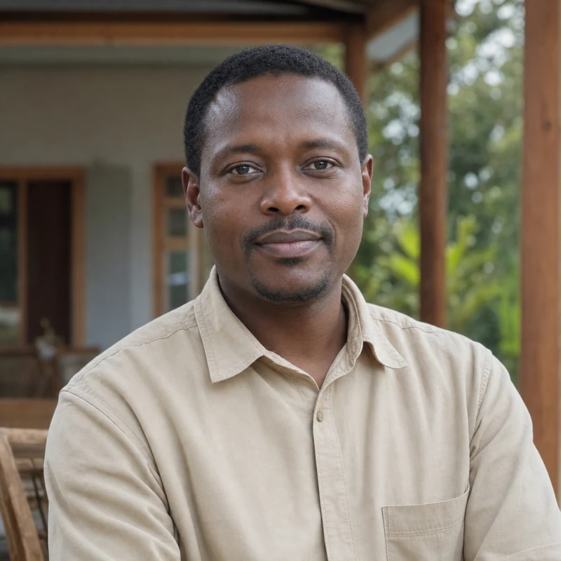 Illustrative portrait of an African man in partner operations